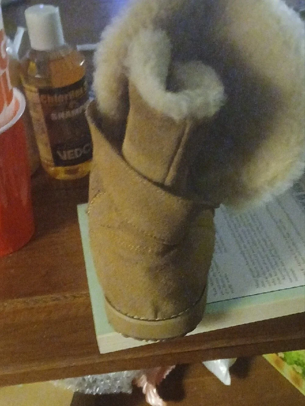 EMU AUSTRAILIA LEATHER AND WOOL BOOTS WORN TWICE